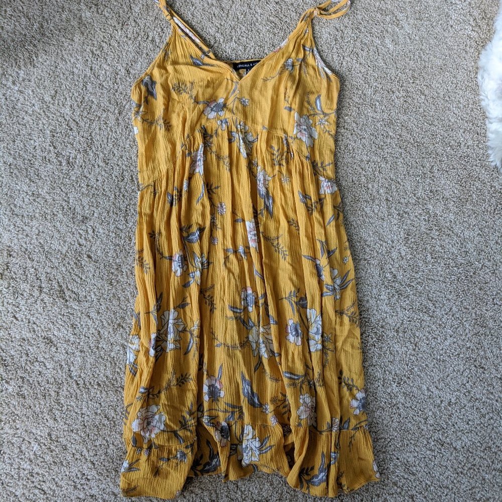 Kendall & Kylie Yellow Sun Dress